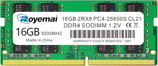 duomeiqi 内存,16gb,ddr4,pc4-25600s,3200 mhz,260 pin sodimm,1.